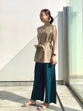 山口(yamaguchi)さん(レディース・156cm)の夏コーディネート