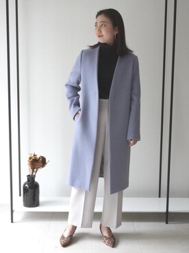 「green label relaxing（グリーンレーベルリラクシング）のアイテム（その他アウター）」を使った、山口（yamaguchi）さん（レディース・156cm）の冬コーディネート