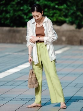 山口（yamaguchi）さん（レディース・156cm）の春コーディネート