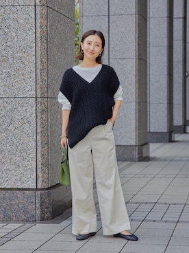 山口（yamaguchi）さん（レディース・156cm）の秋コーディネート