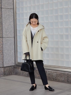 「green label relaxing（グリーンレーベルリラクシング）のアイテム（その他アウター）」を使った、山口（yamaguchi）さん（レディース・156cm）の秋コーディネート