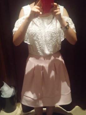「bye bye（バイバイ）のアイテム（ワンピース）」を使った、柚子林檎さん（レディース・158cm）の夏コーディネート