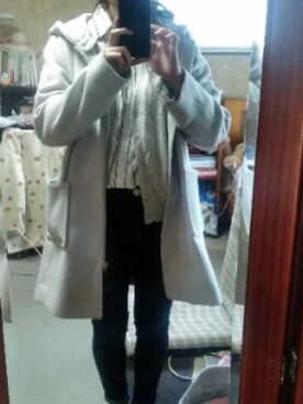 「bye bye（バイバイ）のアイテム（ジャケット/アウター）」を使った、柚子林檎さん（レディース・158cm）の春コーディネート