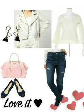 「bye bye（バイバイ）のアイテム（ジャケット/アウター）」を使った、柚子林檎さん（レディース・158cm）の春コーディネート