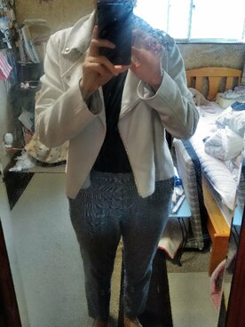 「bye bye（バイバイ）のアイテム（ジャケット/アウター）」を使った、柚子林檎さん（レディース・158cm）の春コーディネート