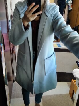 「bye bye（バイバイ）のアイテム（ジャケット/アウター）」を使った、柚子林檎さん（レディース・158cm）の冬コーディネート