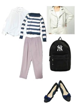 「bye bye（バイバイ）のアイテム（ジャケット/アウター）」を使った、柚子林檎さん（レディース・158cm）の冬コーディネート