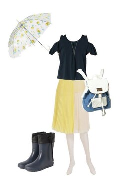 「CECIL McBEE（セシルマクビー）のアイテム（アンサンブル）」を使った、柚子林檎さん（レディース・158cm）の夏コーディネート