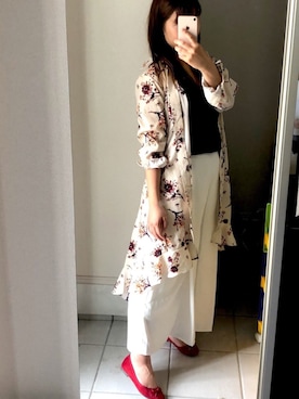 「ジーユーコーデ」｜「アイテム（シャツワンピース）」を使った、りいころさん（レディース・153cm）の夏コーディネート