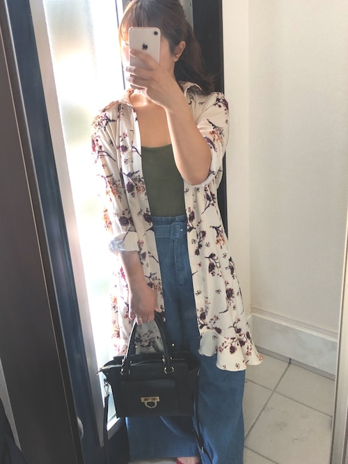 りいころ Fifthのシャツワンピースを使ったコーディネート Wear