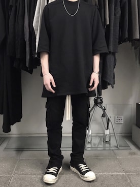 「DRKSHDW（ダークシャドウ）のアイテム（トップス）」を使った、 Tさん（メンズ・165cm）の夏コーディネート