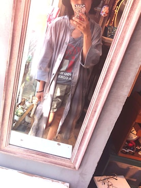 「mercibeaucoup,（メルシーボークー）のアイテム（シャツワンピース）」を使った、麦麦吱吱2929さん（レディース・161cm）の春コーディネート