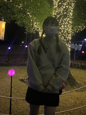 「韓国好きな人と繋がりたい」｜「アイテム（スウェット）」を使った、ゆうりさん（レディース・153cm）の冬コーディネート
