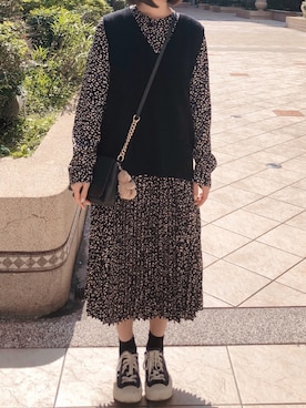 「アイテム（シャツワンピース）」を使った、りんさん（レディース・152cm・10代）の春コーディネート