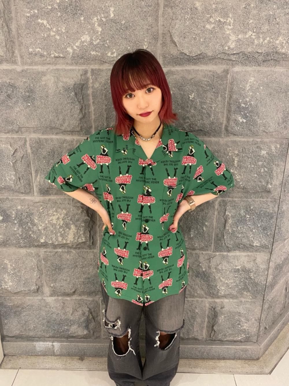 HYSTERIC GLAMOUR（ヒステリックグラマー）の「VIXEN GIRL柄 オープン