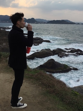 「UNIQUE（ユニーク）のアイテム」を使った、Vanさん（メンズ・170cm）の冬コーディネート