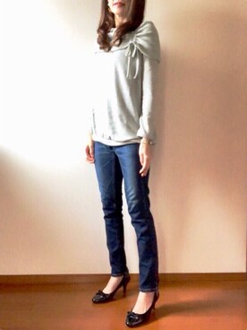 「ASBee（アスビー）のアイテム（パンプス）」を使った、mikiさん（レディース・160cm）の秋コーディネート