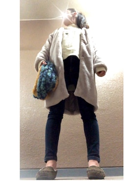 「andme（アンドミー）のアイテム（その他アウター）」を使った、a...d-s2..aさん（レディース・165cm）の冬コーディネート