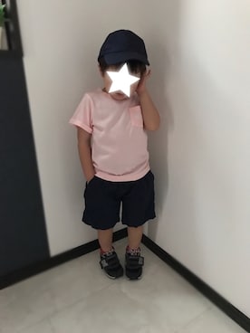 「H&Hのアイテム」を使った、yukahanaさん（キッズ・100cm）の夏コーディネート