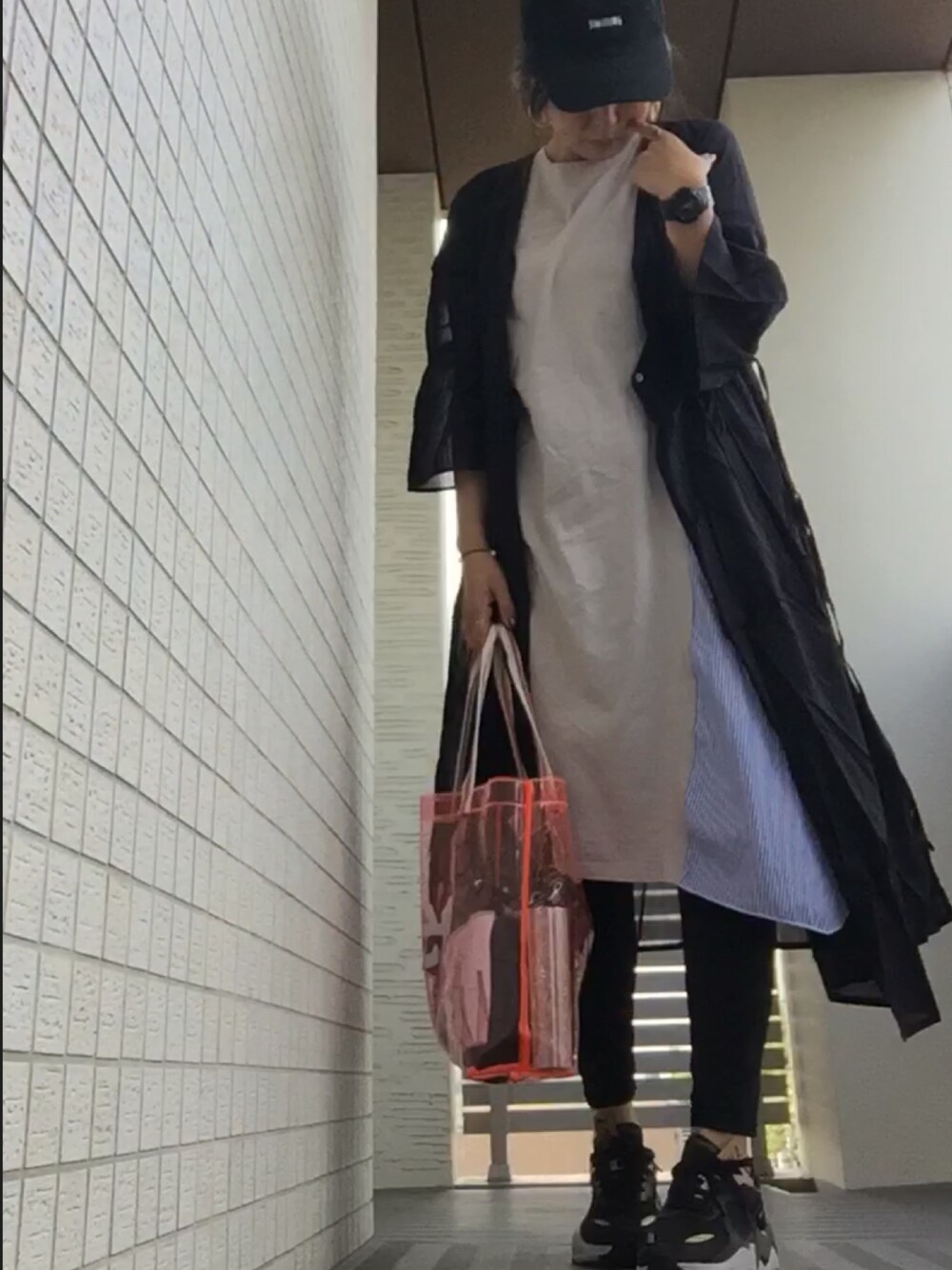 「LEE、PUMA、black」｜「PUMAのアイテム（スニーカー、ブラック系）」を使った、Ikuppyさん（レディース・160cm）の夏コーディネートの1枚目の写真