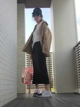 「UNIVERSAL OVERALL（ユニバーサルオーバーオール）のアイテム（ブルゾン）」を使った、Ikuppyさん（レディース・160cm）の夏コーディネート