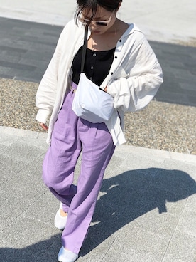 「JOURNAL STANDARD（ジャーナルスタンダード）のアイテム（バッグ）」を使った、Akihooooo!さん（レディース・153cm）の春コーディネート