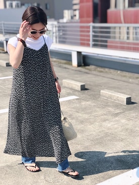 「ワンピース×デニム」｜Akihooooo!さん（レディース・153cm）の春コーディネート