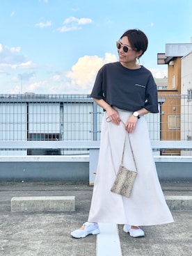「NIKE（ナイキ）のナイキ エア リフト ブリーズ ウィメンズシューズ / Nike Air Rift Breathe Women's Shoes＜22-29cm 展開＞（サンダル）」を使った、Akihooooo!さん（レディース・153cm）の夏コーディネート