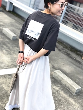 「NIKE（ナイキ）のナイキ エア リフト ブリーズ ウィメンズシューズ / Nike Air Rift Breathe Women's Shoes＜22-29cm 展開＞（サンダル）」を使った、Akihooooo!さん（レディース・153cm）の夏コーディネート