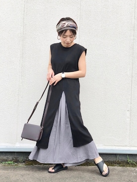 「アイテム（ヘアバンド、その他）」を使った、Akihooooo!さん（レディース・153cm）の夏コーディネート
