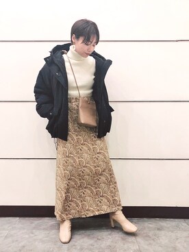 「LOWRYS FARM（ローリーズファーム）のストレッチヒールブーツ　851418（ブーツ）」を使った、Akihooooo!さん（レディース・153cm）の秋コーディネート