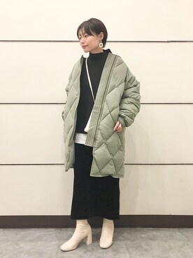 「LOWRYS FARM（ローリーズファーム）のストレッチヒールブーツ　851418（ブーツ）」を使った、Akihooooo!さん（レディース・153cm）の秋コーディネート