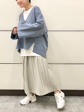 「Reebok（リーボック）のアイテム」を使った、Akihooooo!さん（レディース・153cm）の冬コーディネート