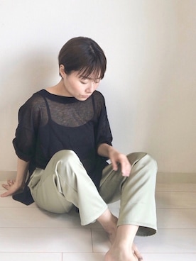 「KBF+（ケービーエフプラス）のアイテム」を使った、Akihooooo!さん（レディース・153cm）の春コーディネート