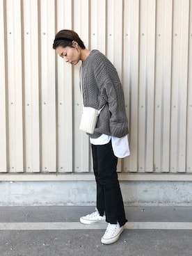 「yuw（ユウ）のアイテム」を使った、Akihooooo!さん（レディース・153cm）の秋コーディネート