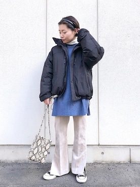 「アイテム（カチューシャ）」を使った、Akihooooo!さん（レディース・153cm）の冬コーディネート