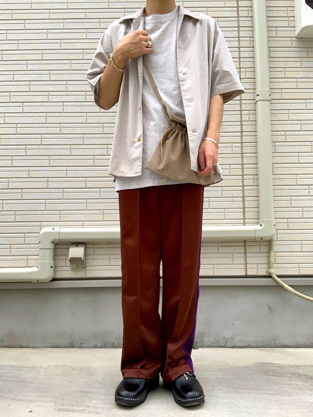 Needles ブラウン ストライプジャージ M Needles ブラウン ストライプジャージ M