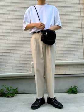 「MARNI（マルニ）のアイテム（シューズ）」を使った、sさん（メンズ・165cm）の夏コーディネート