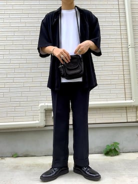 「MARNI（マルニ）のアイテム（シューズ）」を使った、sさん（メンズ・165cm）の夏コーディネート