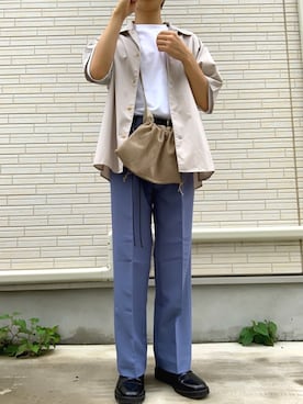 「MARNI（マルニ）のアイテム（シューズ）」を使った、sさん（メンズ・165cm）の夏コーディネート