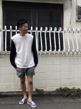 「サーフショーツ」｜Shunsaku Suzukiさん（メンズ・181cm）の冬コーディネート