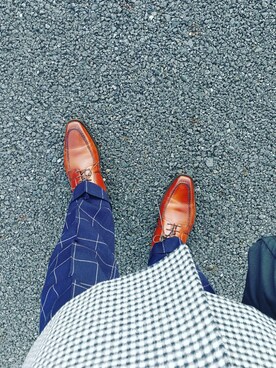 「UNITED ARROWS（ユナイテッドアローズ）のアイテム（スーツパンツ）」を使った、豚麺さん（メンズ・172cm）の冬コーディネート