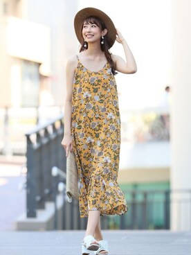 Clear クリア の 花柄キャミワンピース ワンピース Wear