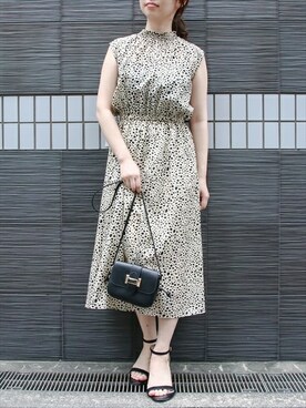 Clear クリア の プチハイネックダルメシアン柄ワンピース ワンピース Wear