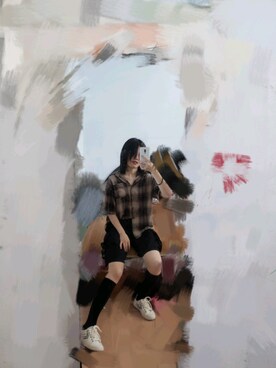 「盐系风格」｜「アイテム（その他シューズ）」を使った、fangcyさん（レディース・165cm）の夏コーディネート
