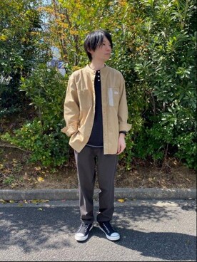 「SMITH'S（スミス）のアイテム（トップス）」を使った、コーエン かきぬまさん（メンズ・167cm）の春コーディネート