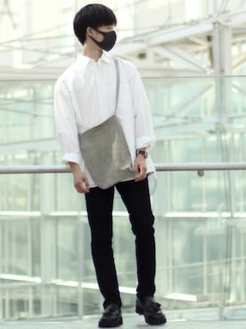 「act'm（アクトム）のアイテム（シューズ）」を使った、RIKUさん（メンズ・171cm）の秋コーディネート