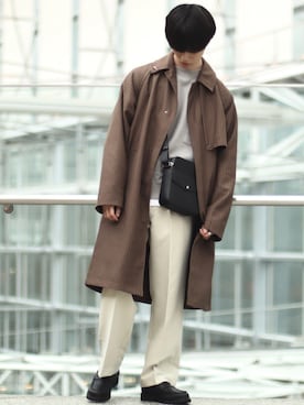 「shiki tokyo（シキトウキョウ）のアイテム（スウェット）」を使った、RIKUさん（メンズ・171cm）の秋コーディネート