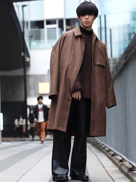 「HARE（ハレ）のアイテム（スウェット）」を使った、RIKUさん（メンズ・171cm）の秋コーディネート