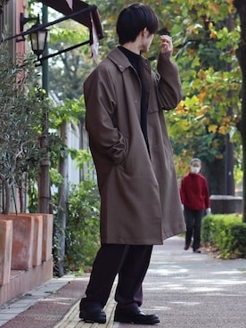 「HARE（ハレ）のアイテム（スウェット）」を使った、RIKUさん（メンズ・171cm）の秋コーディネート